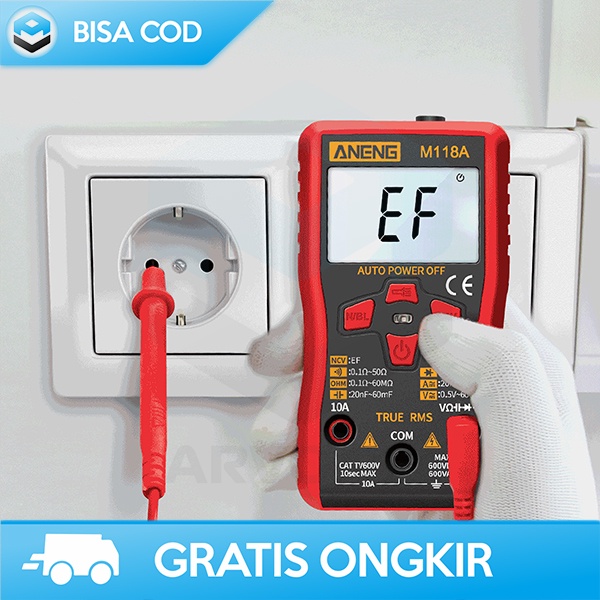 SMART MULTIMETER DIGITAL AVOMETER ANENG 65x25x120MM 6000 COUNT AC/DC