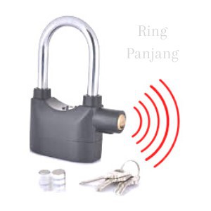 Gembok Alarm - alarm Lock - alarm Anti Maling - Kunci Cakram Motor