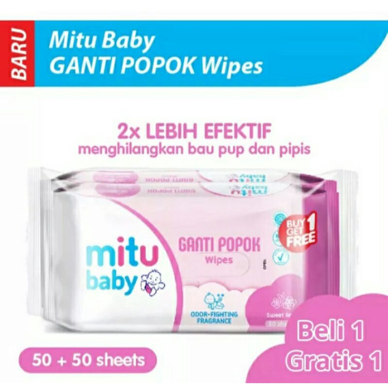 Mitu Baby Tisue basah 50 sheet -tisu promo murah