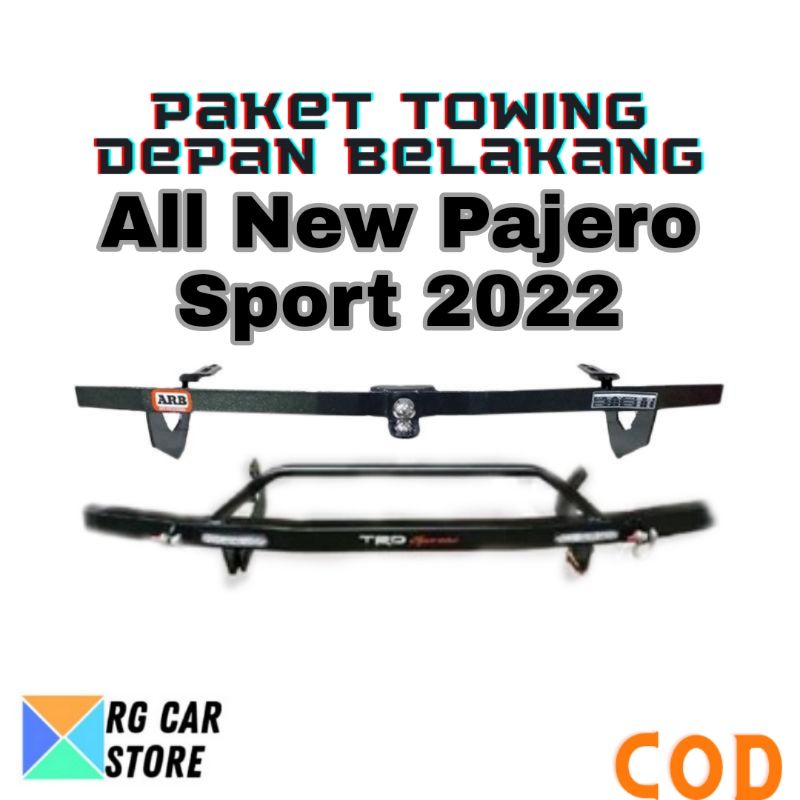 PAKET TOWING NEW PAJERO SPORT 2022 DEPAN BELAKANG ORIGINAL