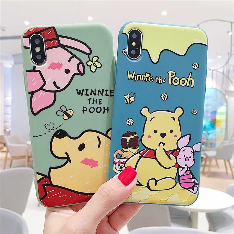 Pooh Cute Softcase Printing oppo a71 f1s f1 plus f9 a83 f11 pro f7 f5 redmi 5a j6 plus m20 y91 y71