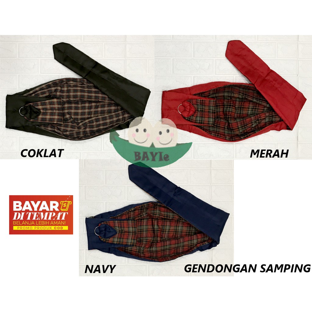 BAYIe - Gendongan Bayi/Anak Samping Motif POLOS TWILL DACHI