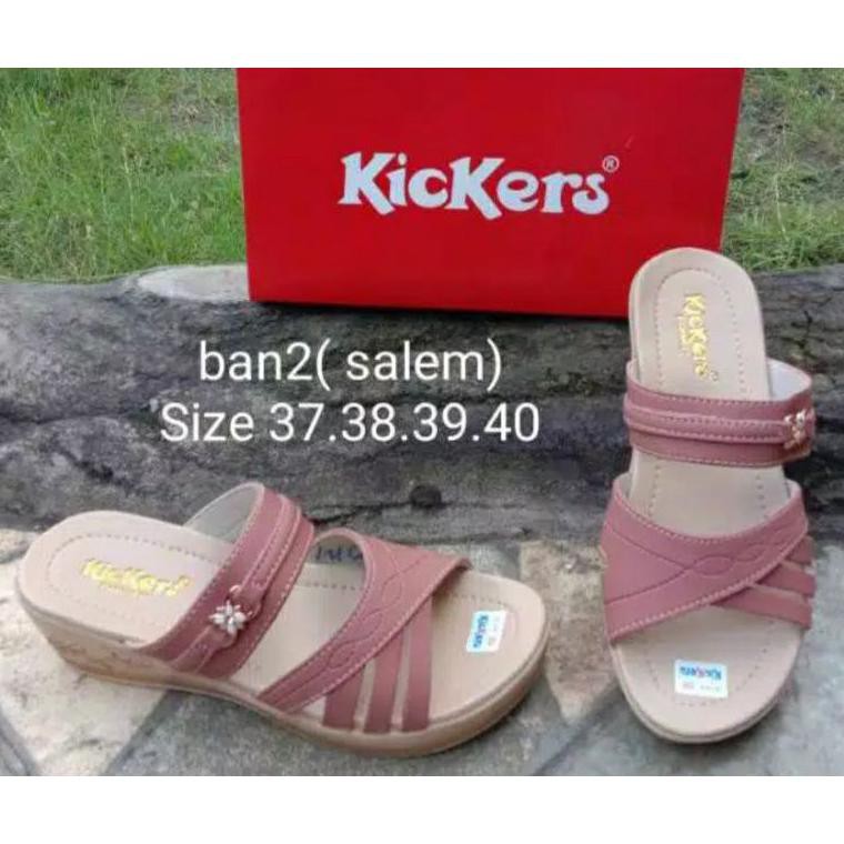 >> READY SEPATU WANITA TERBARU>> SANDAL WEDGES WANITA KICKERS TERBARU SENDAL KASUAL CASUAL FLAT