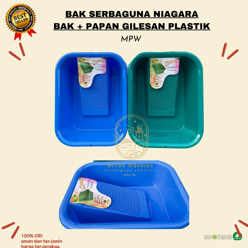 BAK SERBAGUNA MPW / BAK + PAPAN GILESAN PLASTIK / PAPAN CUCI