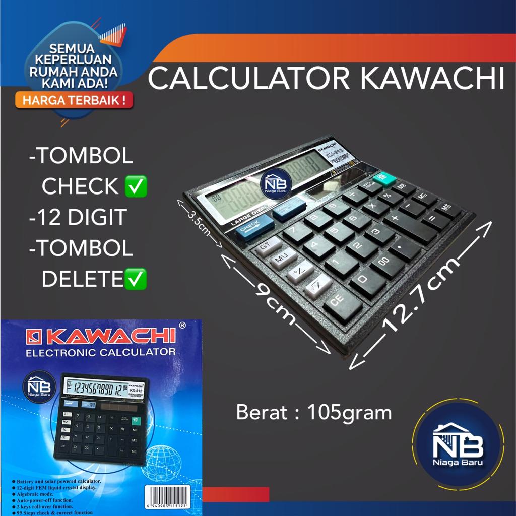 

KALKULATOR CALCULATOR Murah 12 digit Kawachi