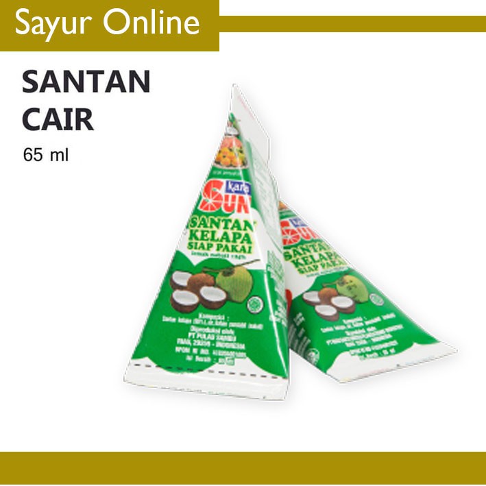 

[SayurOnline] SANTAN CAIR KEMASAN 65ML