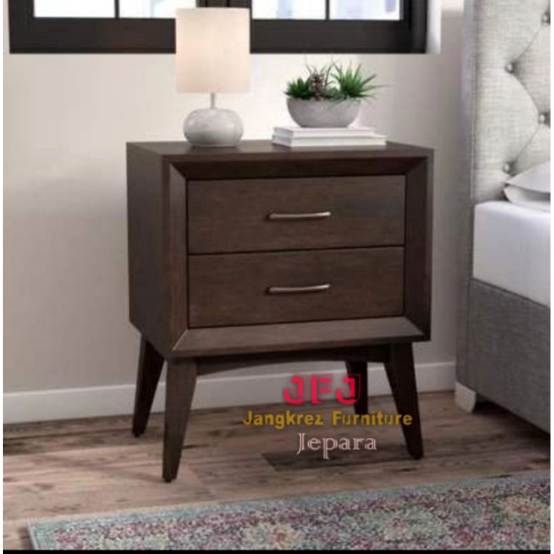 nakas tidur jati klasik nakas tempat tidur