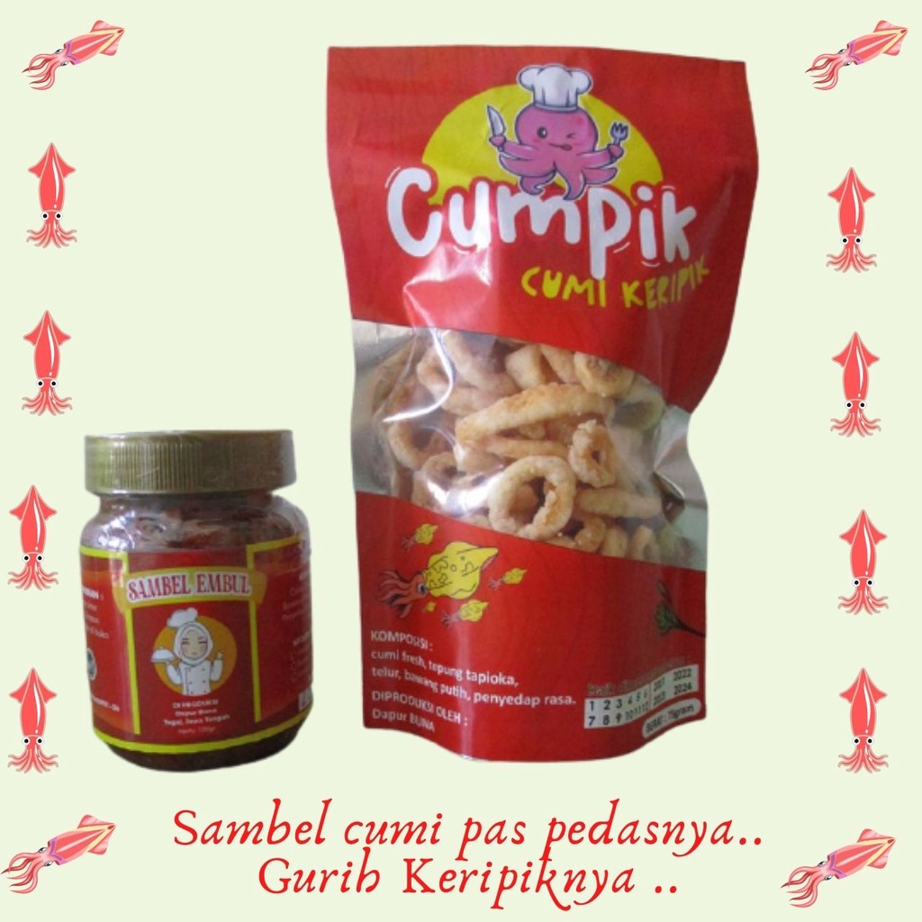 

Sambel Embul-Sambel Cumi+Keripik Cumi