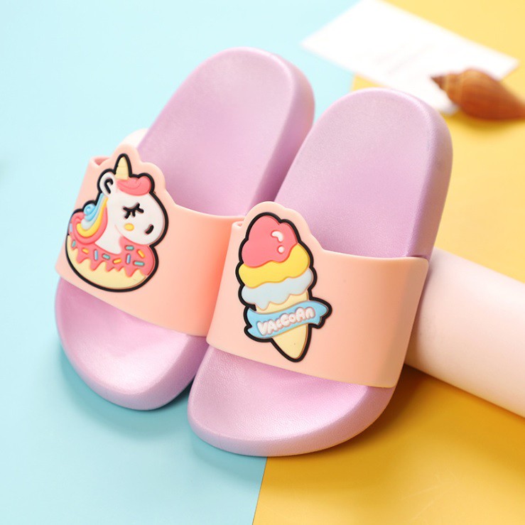 Sandal slop anak laki-laki dan perempuan import dua warna EVA