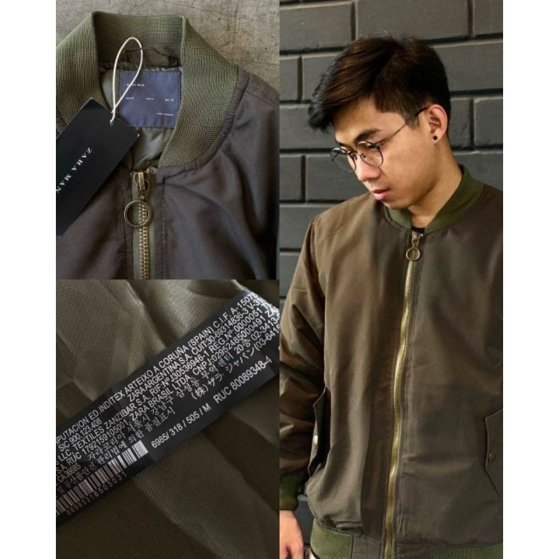 JAKET BOMBER ZARA MEN ORIGINAL