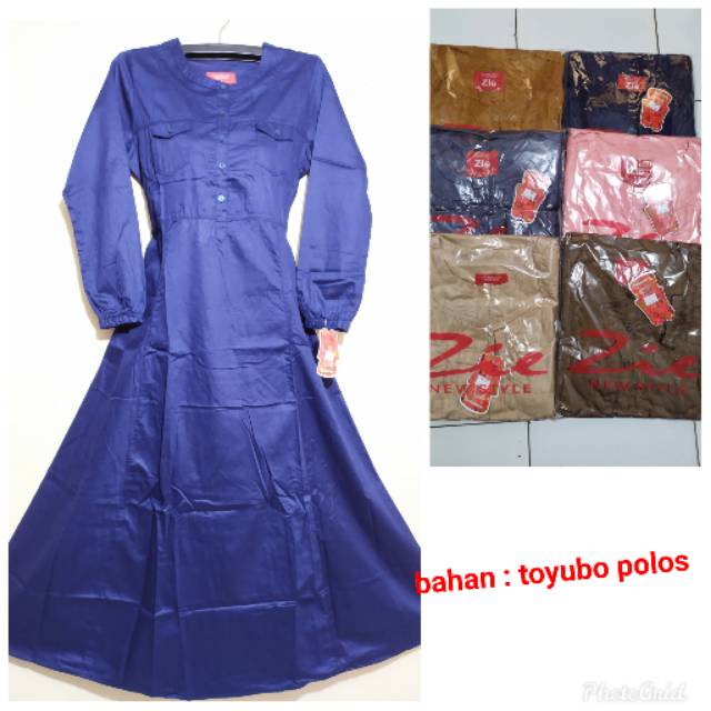 Gamis polos toyubo zie