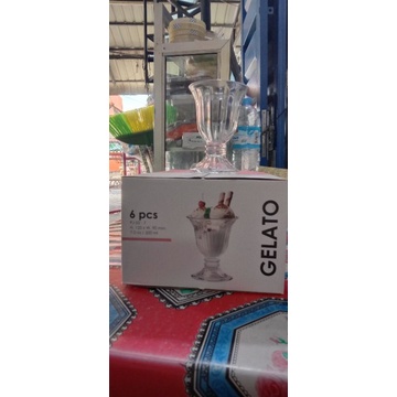Gelas Ice Cream / Gelas Puding / Gelas Kaca ( 6 pcs)