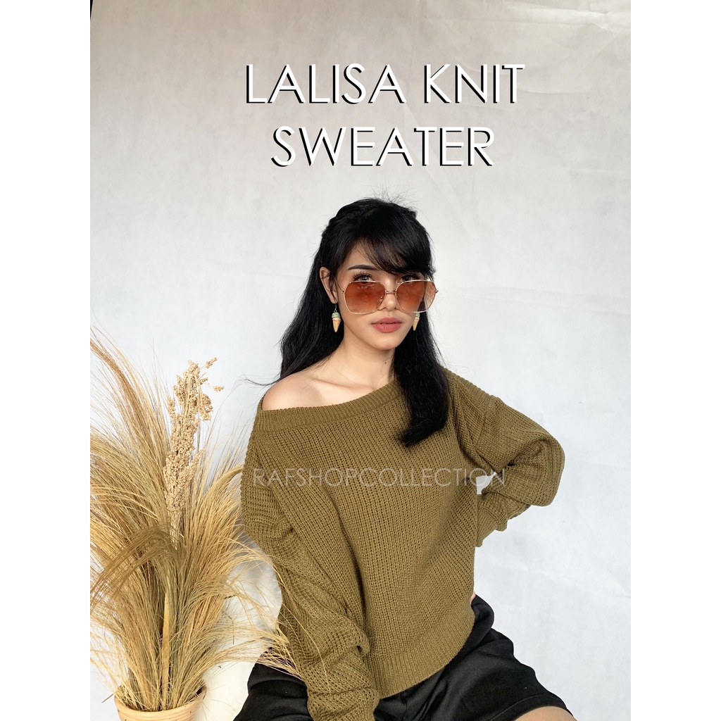 LALISA KNIT SWEATER - sweaterkorea-sweateroversize