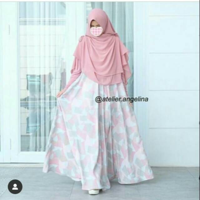 Aisha Abstrak  preloved Atelier Angelina