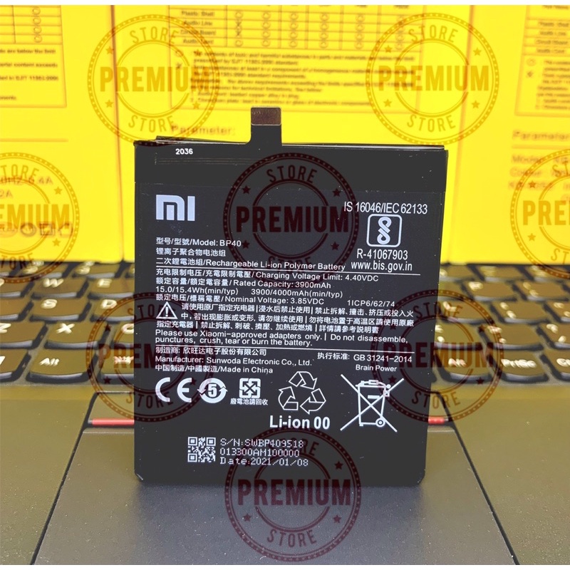 BATERAI BATTERY BATRE XIAOMI REDMI K20 PRO BP40 NEW 100%