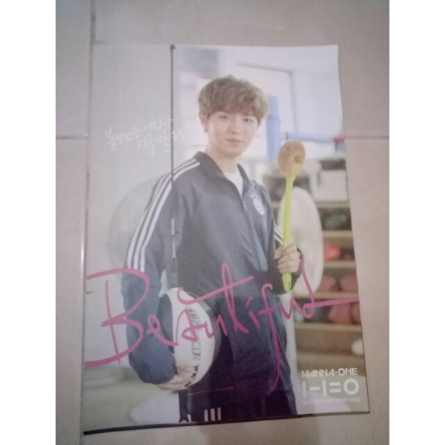 Jaehwan wanna one poster fancon goods + lotteria pc