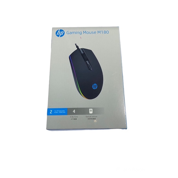 Mouse Gaming HP M160 /M180 1000DPI RGB USB Wired