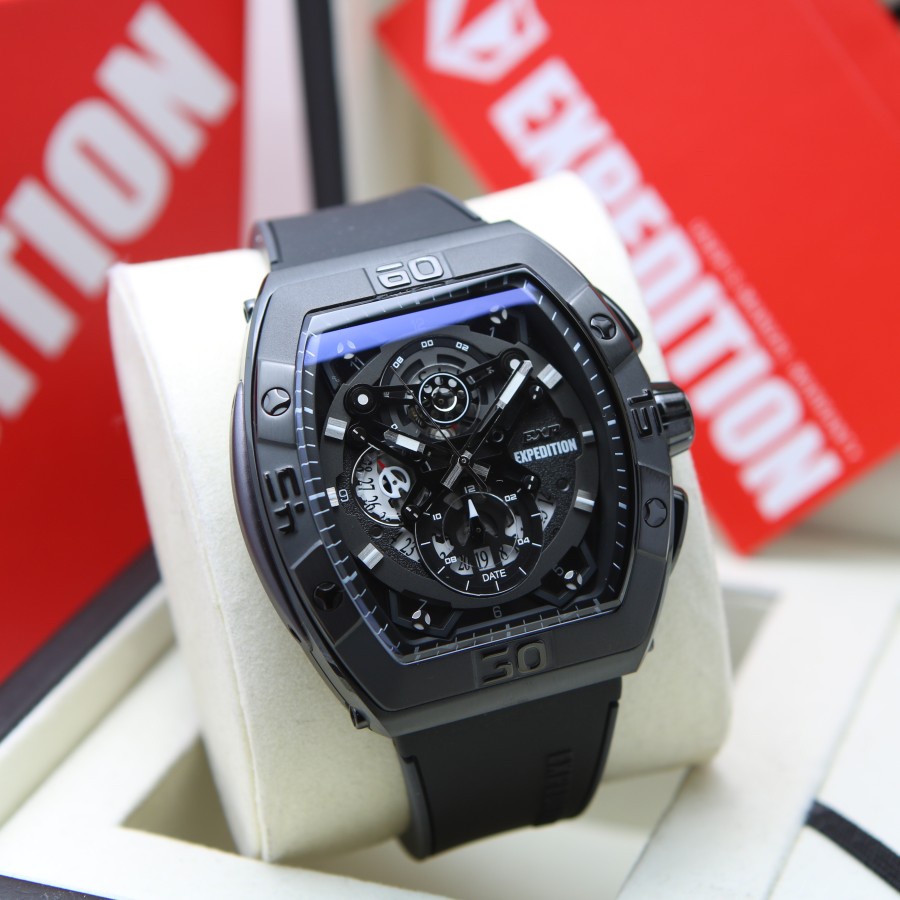 JAM TANGAN PRIA EXPEDITION E 6800 RUBBER GARANSI RESMI 1 TAHUN ORIGINAL