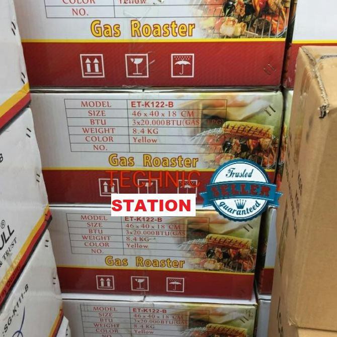 Mesin Panggang Bbq Maestro 3 Tungku / Gas Roaster (Sosis,Ayam,Sapi) Mncshop30: