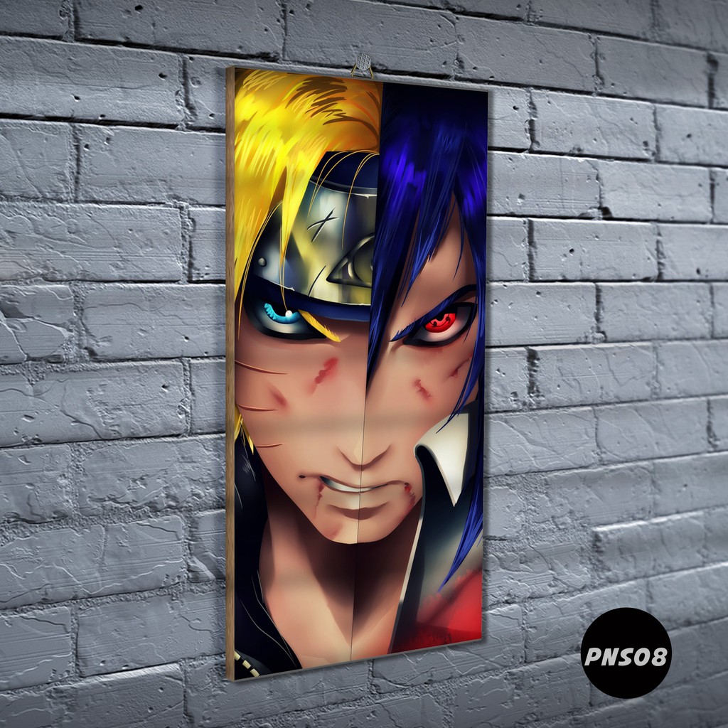Poster Kayu Naruto / Dekorasi Rumah /Poster murah/ Anime / desain / 2021 / gambar / PNS-PNS08