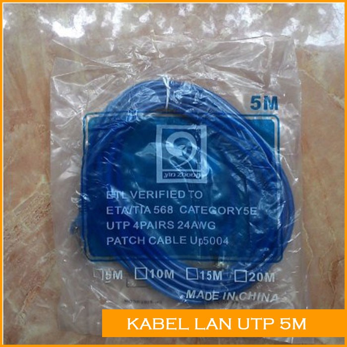 Kabel LAN UTP RJ45 (5 meter) Kabel LAN UTP RJ45 (5 meter)
