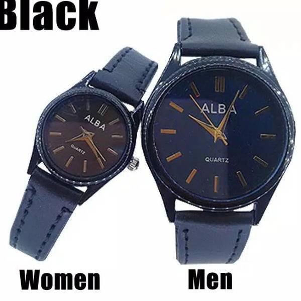 Barang Original 100% (Giveaway) Jam Tangan Pria/Wanita Alba Kulit Couple ifyj -43