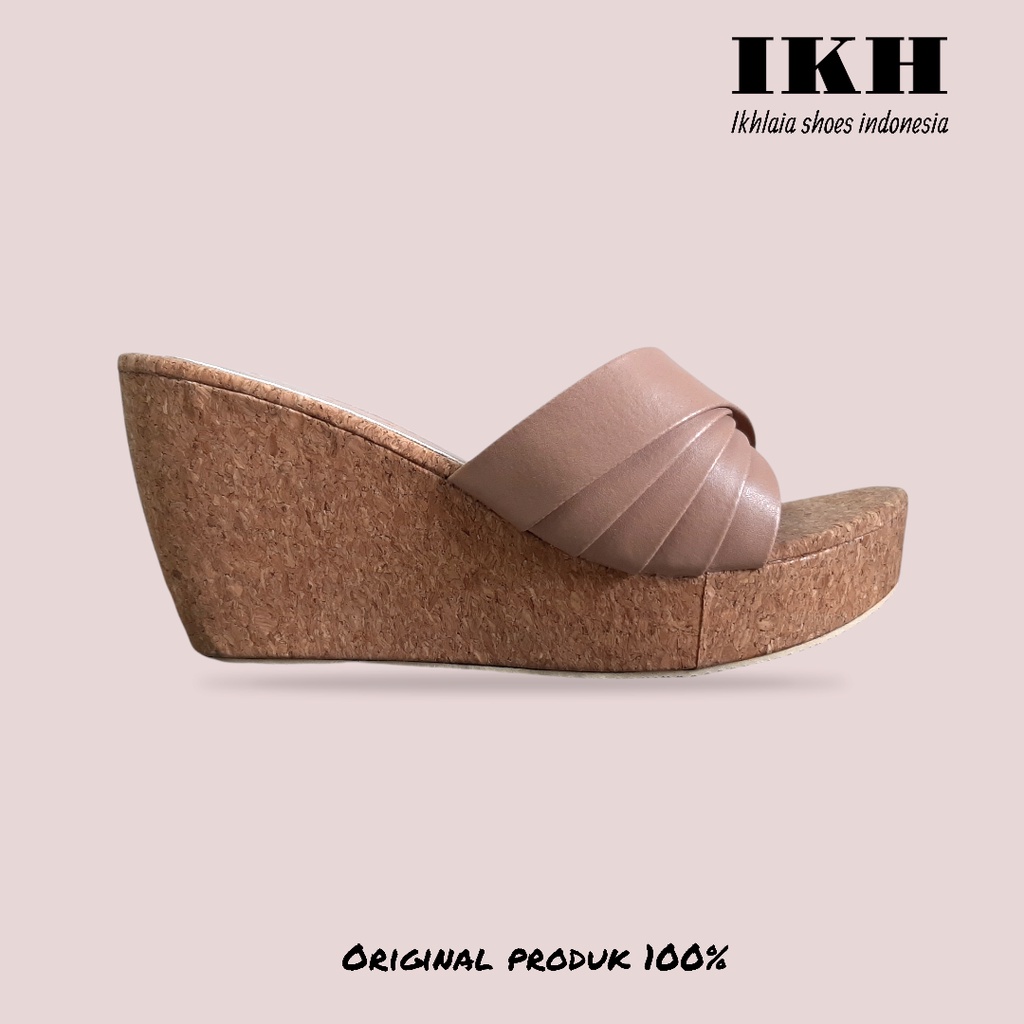 Ikhlasia Big Sale Sandal Wanita Wedges Kipas WG37-7