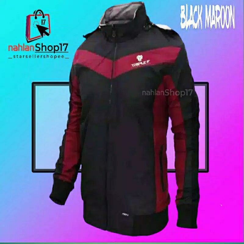 JAKET PRIA WATERPROOF XXL XL L / JAKET WATERPROOF / CROWN OUTDOOR SERIES