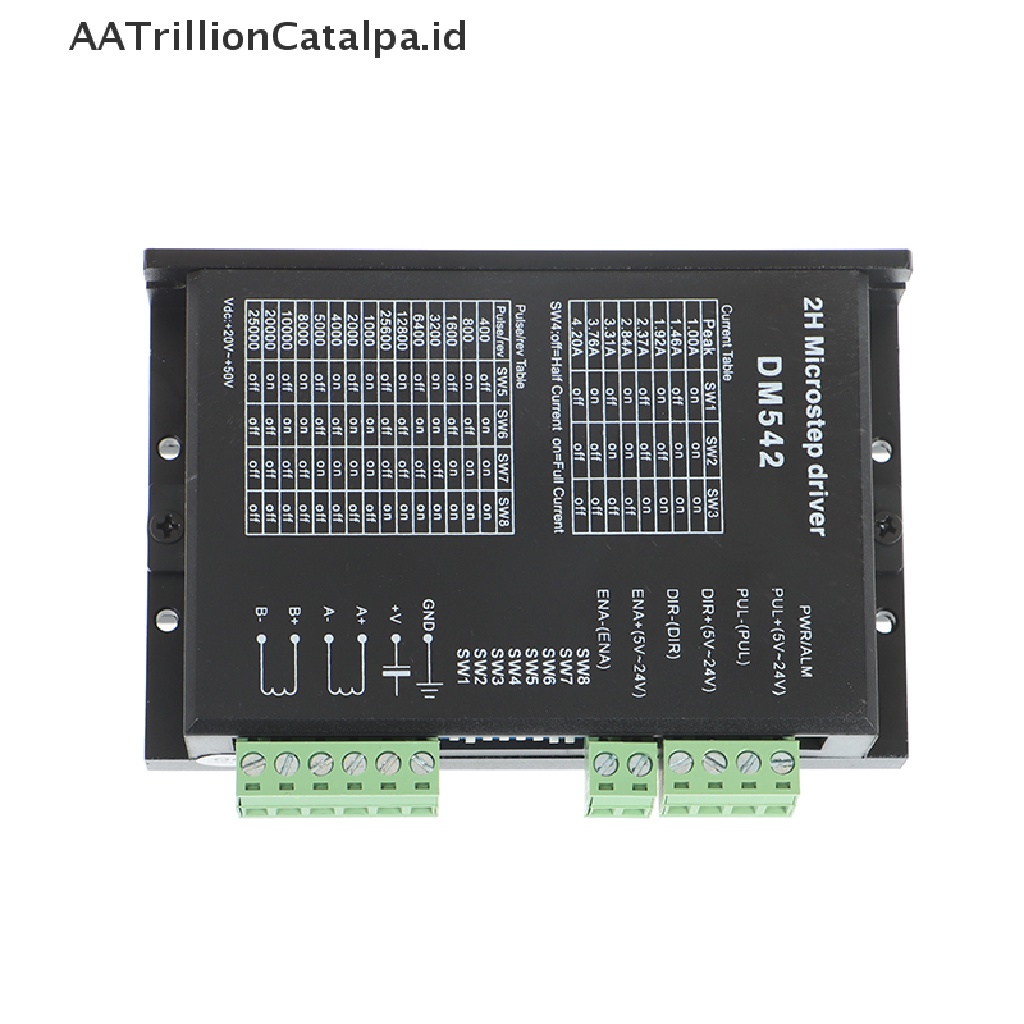 (AATrillionCatalpa) Dm542 Kontroler Motor Stepper Digital 2 Fase