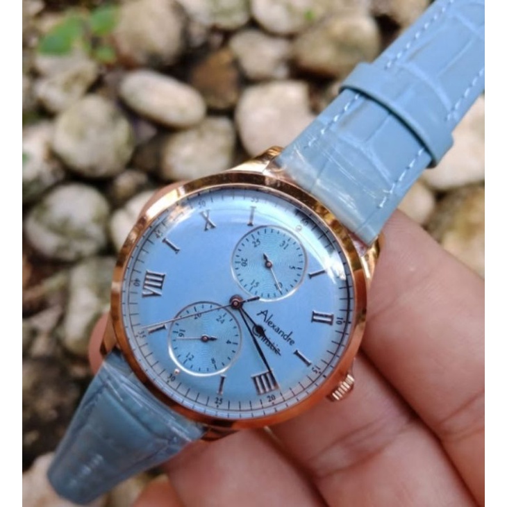 ALEXANDER CHRISTIE WANITA ORIGINAL AC 2943 TERBARU TALI KULIT ANALOG CEWEK GARANSI RESMI 1 TAHUN