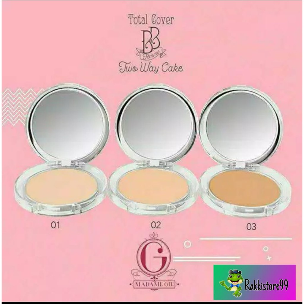 ❣️Rakkistore99❣️Madame Gie Total Cover BB Femme Two Way Cake (100% Original)