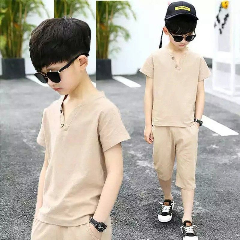 setelan anak Korean style bahan katun voxy import usia 4-11 thn