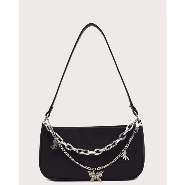 SHEIN black baguette / shoulder bag