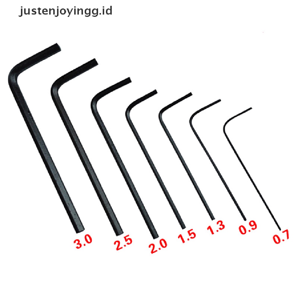 7pcs / lot Obeng Hex Allenjoyingg.Id / lot Mini Heksagonal 0.7mm - 3mm