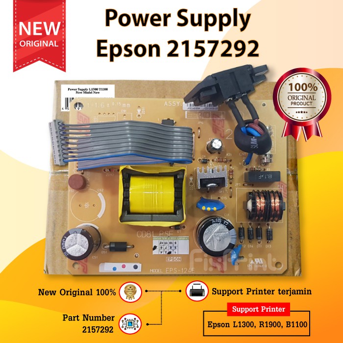 Power Supply Epson L1300 R1900 Part Number 2157292 New Model