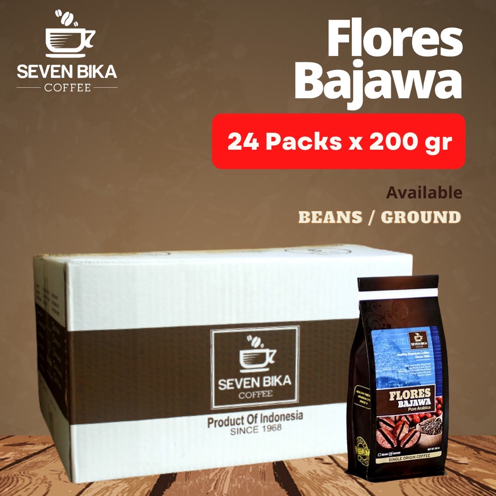

SB Premium Flores Bajawa Pure Arabica 200 Gr. 24 Pcs. Biji/Bubuk.
