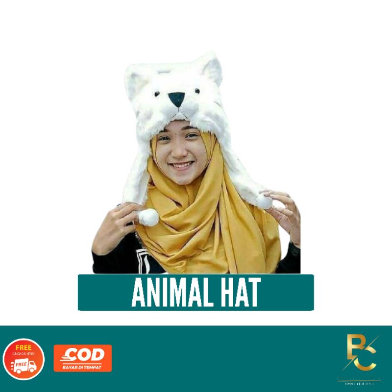 Topi Karakter/Topi Hewan/Topi Boneka/Animal Hat