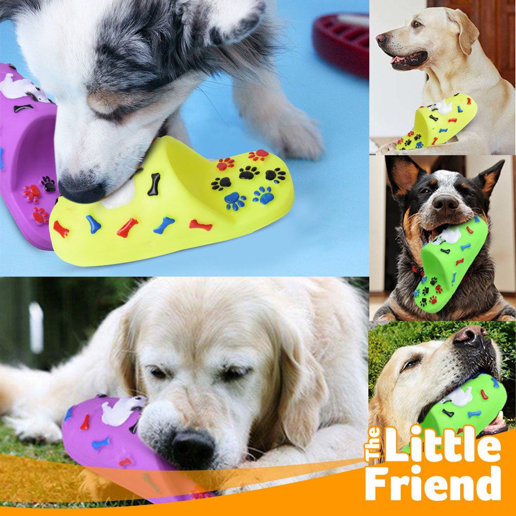 Mainan Gigitan Karet Anjing/Kucing Hewan Pet Sandal/Sendal Karet Chewing Dog Toy