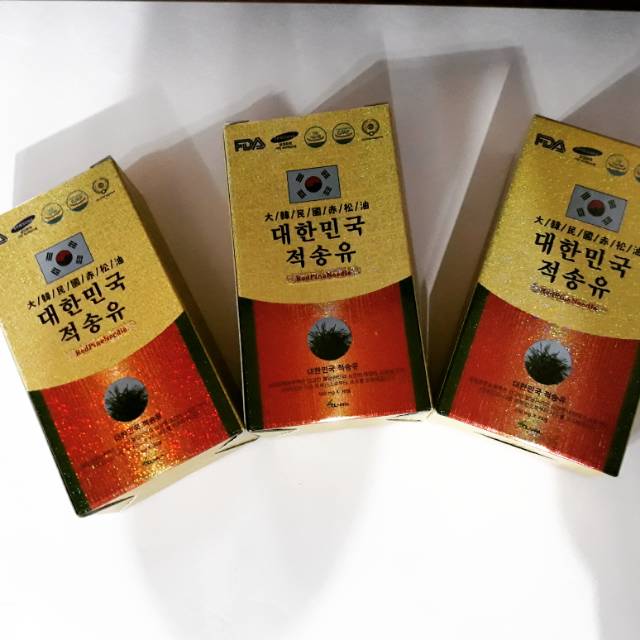 Redpine Korea 적송 ( Jeoksong ) Korea Redpine Needle Oil Capsule 3 pack ( 세팩 )
