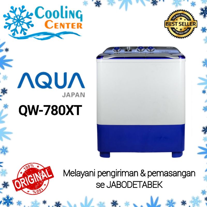 MESIN CUCI AQUA JAPAN QW 780 XT 2 TABUNG SEMI OTOMATIS HIJAB SERIES