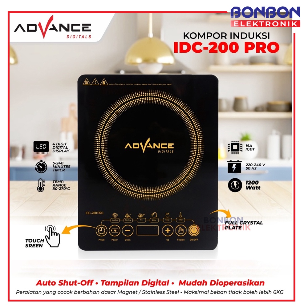 Advance Induction Cooker IDC200-PRO Kompor Listrik / IDC 200 PRO