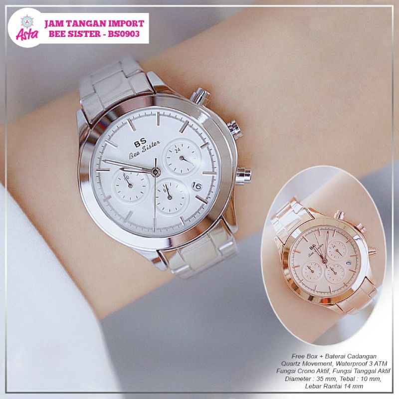 JAM TANGAN IMPORT BEE SISTER/JAM TANGAN BS0903