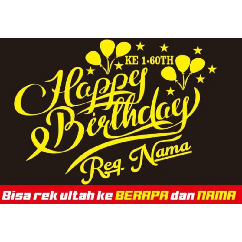 

stiker cuting happy berthday,cuting hbd,stiker ulang tahun