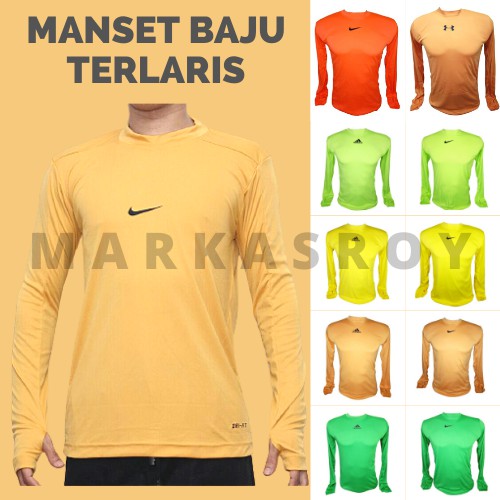 Markasroy - Baju Manset Pria Panjang Bahan Elastis Adem Termurah