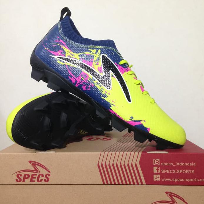 Bhanu Sepatu Bola Specs Cyanide TNT 19 FG Zest Green Blue 100837 Original