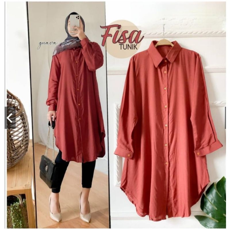 TUNIK WANITA JUMBO/ ATASAN WANITA JUMBO TUNIK FISA