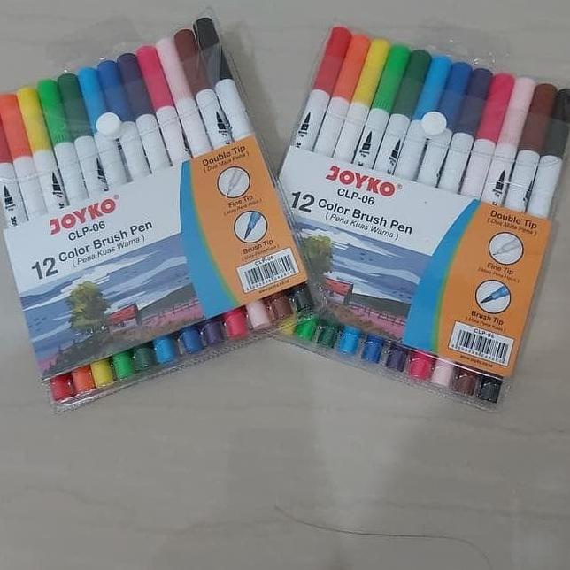 

(BISA COD) COLOR BRUSH PEN 12 WARNA JOYCO LIMITED EDITION Kode 1122
