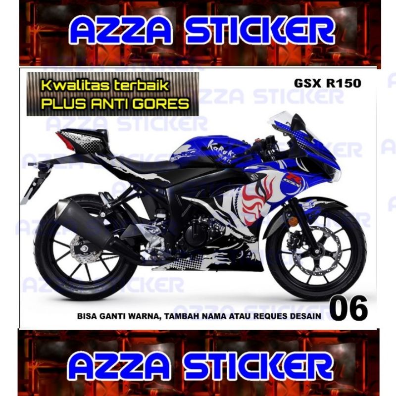 Stiker Dekal Gsx R150 Striping Motor Gsx R150 Full Sticker Decal Gsx R150 Full Stiker Gsx R150 Dekal