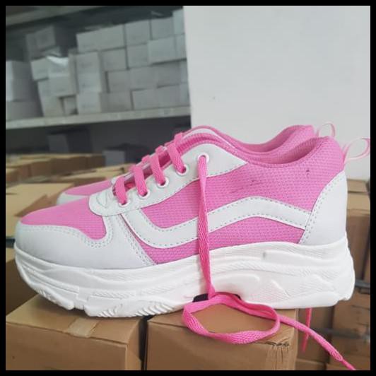vans pink putih