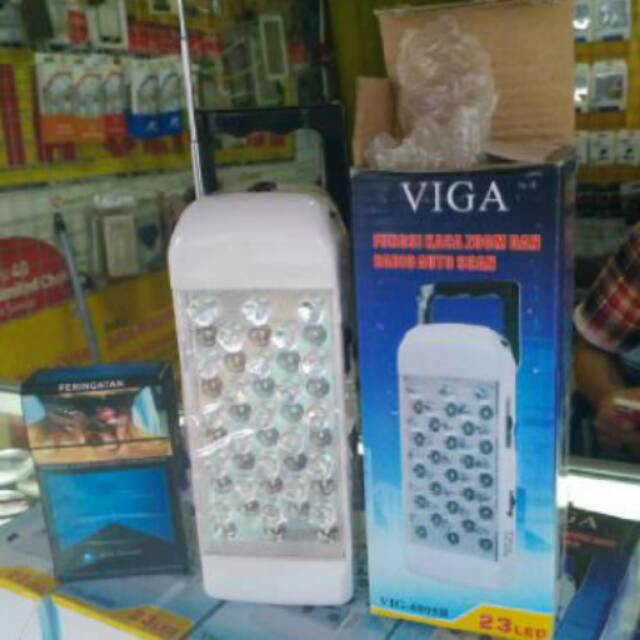 Lampu LED Senter + Radio